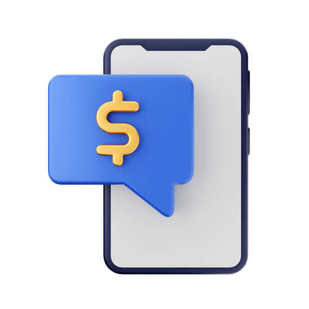 Payment Chat  3D Icon