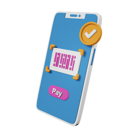 Payment Code  3D Icon