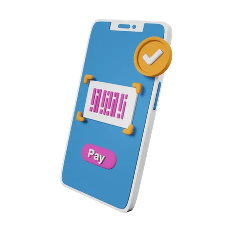 Payment Code  3D Icon