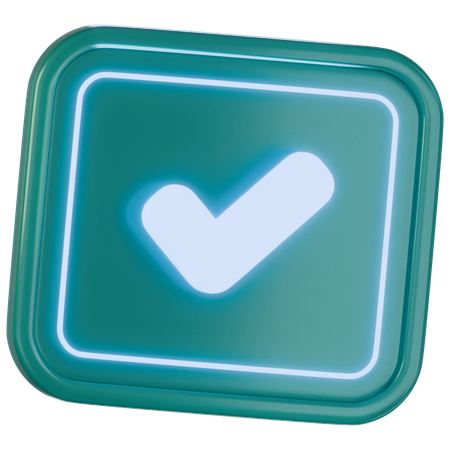 Payment Confirmation Checkmark  3D Icon