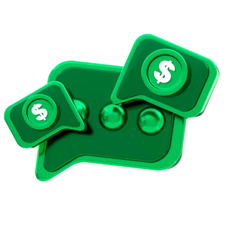 Payment Conversation  3D Icon