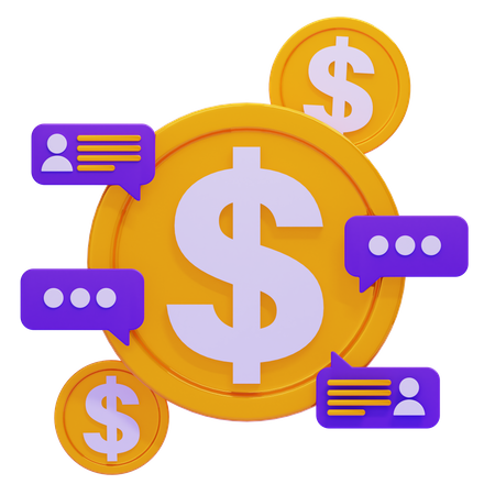 PAYMENT CONVERSATION  3D Icon