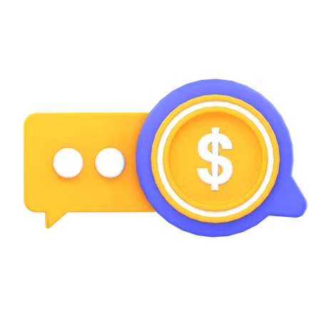 Payment Conversation  3D Icon