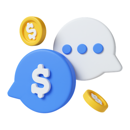 Payment Conversation  3D Icon