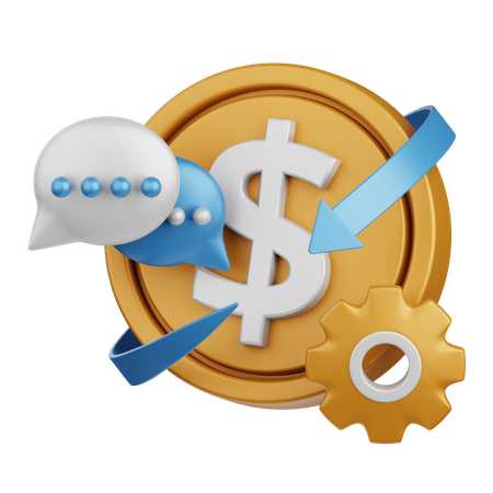 Payment Conversation  3D Icon