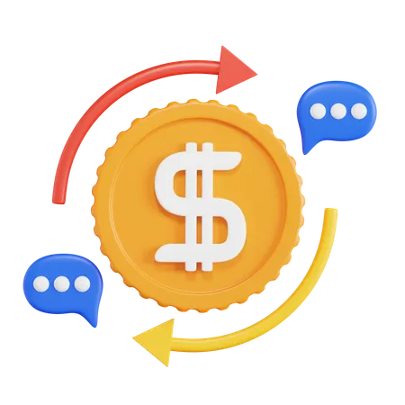 Payment Conversation  3D Icon