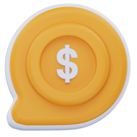 Payment Conversation  3D Icon