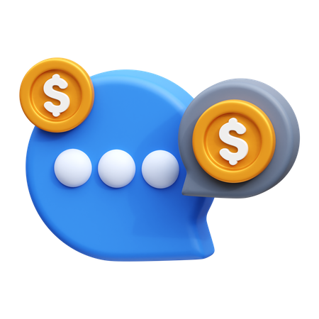 Payment Conversation  3D Icon