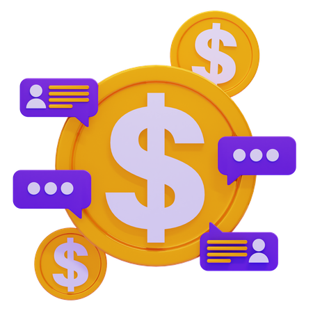 PAYMENT CONVERSATION  3D Icon