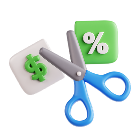 Payment Cut  3D Icon