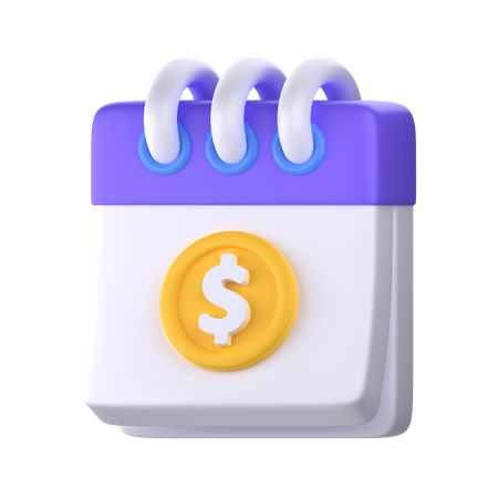 Payment Date  3D Icon