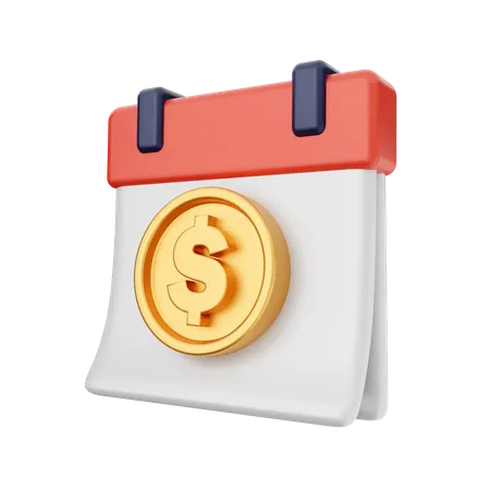 Payment Date  3D Icon