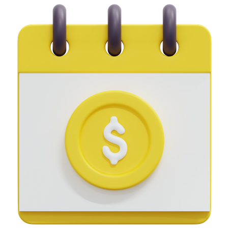 Payment Date  3D Icon