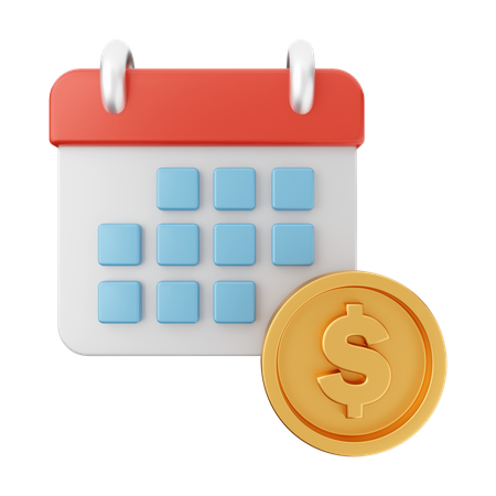 Payment Date  3D Illustration