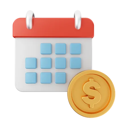 Payment Date  3D Illustration