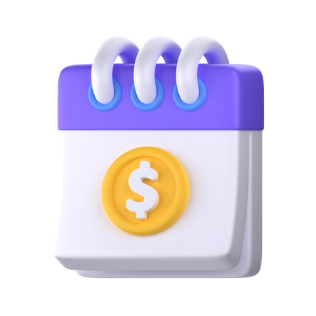 Payment Date 3D Icon
