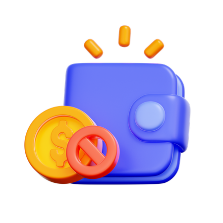 결제 거부됨  3D Icon