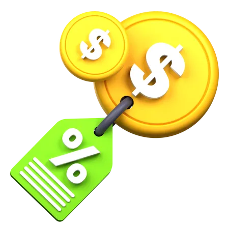 Payment Discount 3 D Icon Illustration 3D Icon