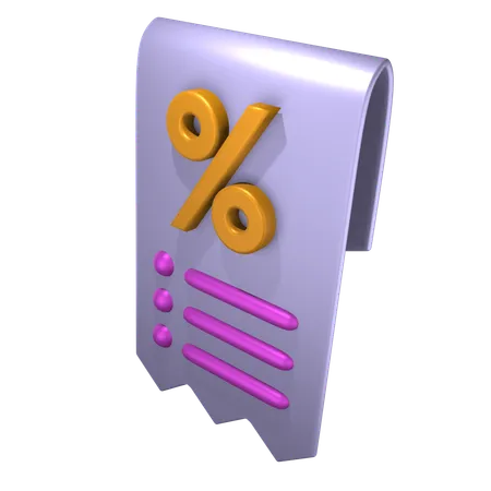 결제 할인  3D Icon