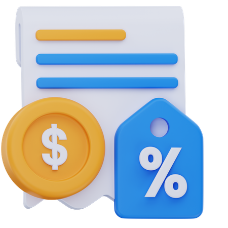 결제 할인  3D Icon