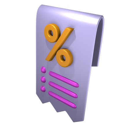 Payment Discount  3D Icon