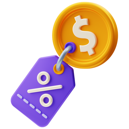 Payment Discount  3D Icon