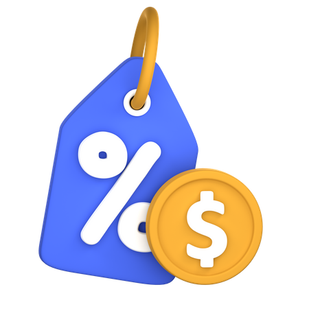 Payment Discount  3D Icon