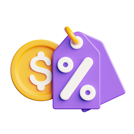 Payment Discount  3D Icon