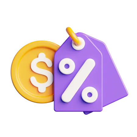 Payment Discount  3D Icon