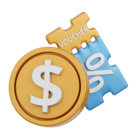 Payment Discount  3D Icon