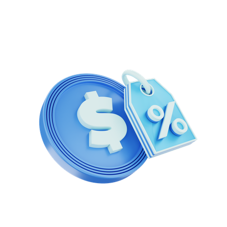 Payment Discount  3D Icon