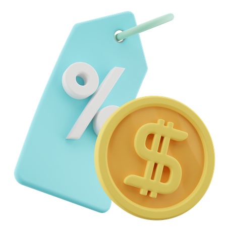 Payment Discount  3D Icon
