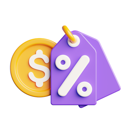 Payment Discount  3D Icon