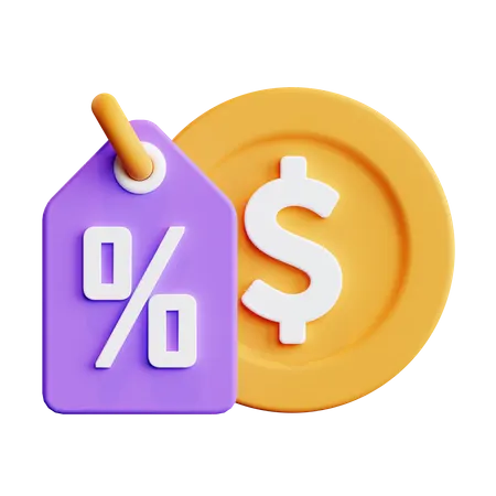 Payment Discount  3D Illustration