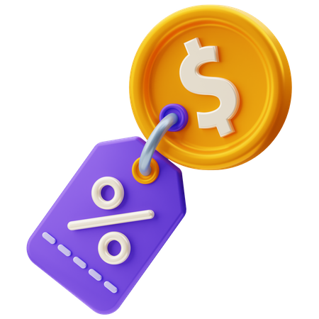 Payment Discount  3D Icon