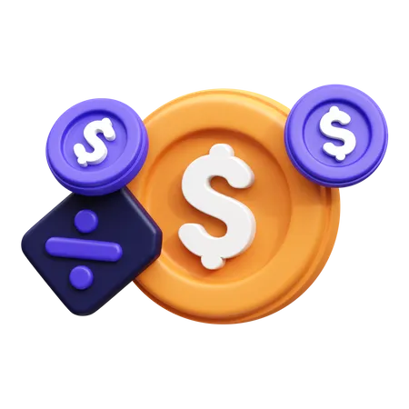 Payment Discount 3 D Render Icon 3D Icon