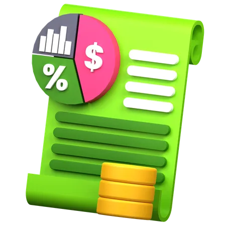Payment Document  3D Icon