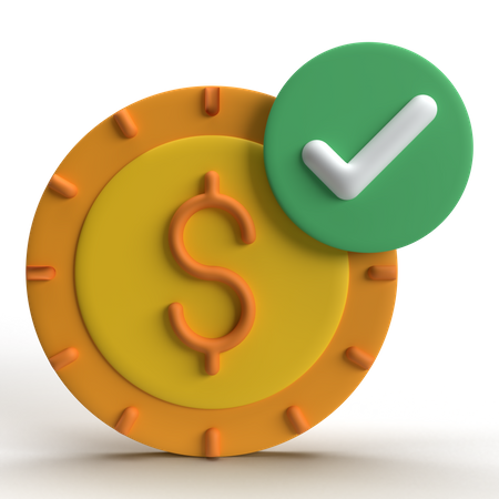 Payment Done  3D Icon