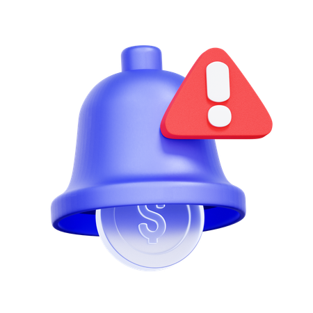 지불 기한 알림  3D Icon