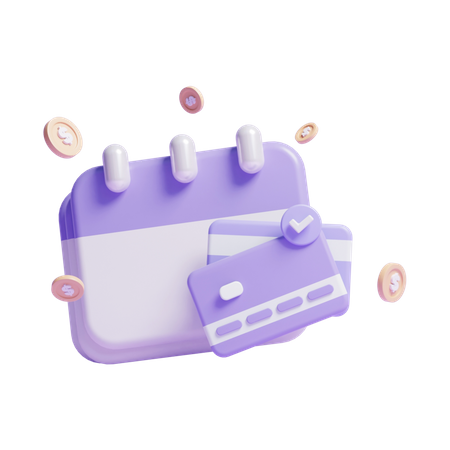 Payment Due Date  3D Icon