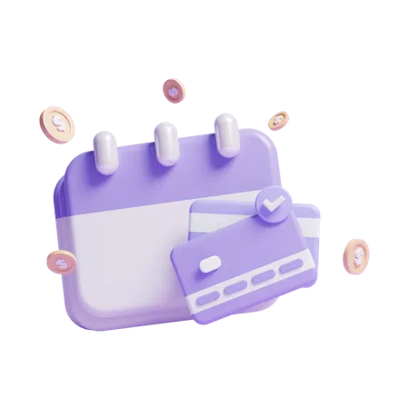 Payment Due Date  3D Icon