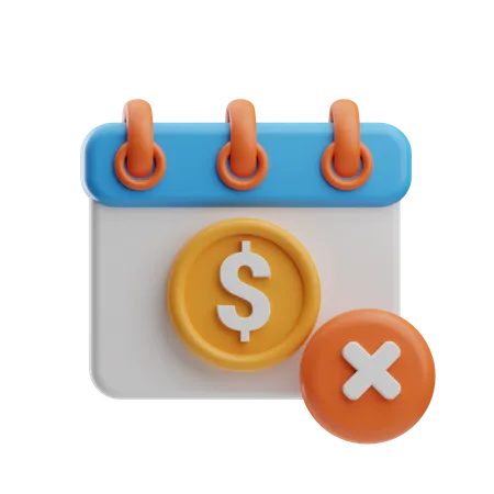Payment Due Date  3D Icon