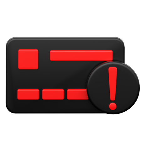 Payment Error  3D Icon