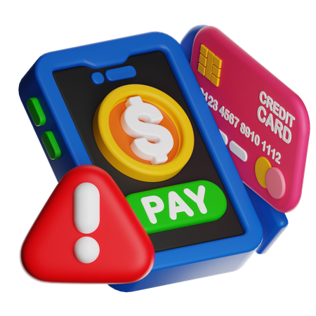 Payment Error  3D Icon