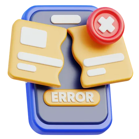 Payment Error  3D Icon