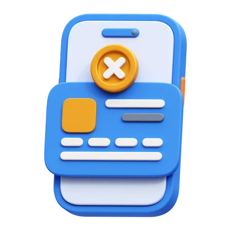 Payment Error  3D Icon