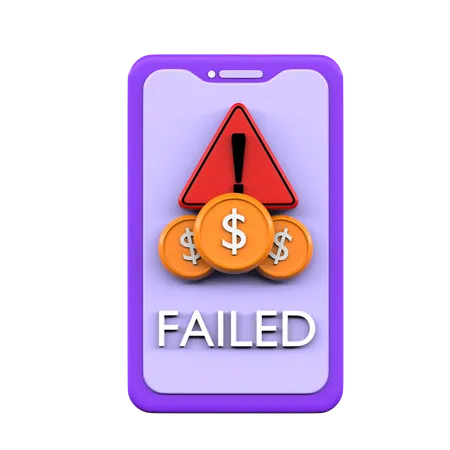 Payment Failed  3D Icon
