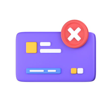 Payment Failed  3D Icon