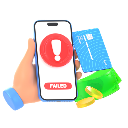 Payment Failure  3D Icon