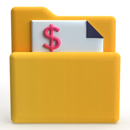 Payment Folders  3D Icon